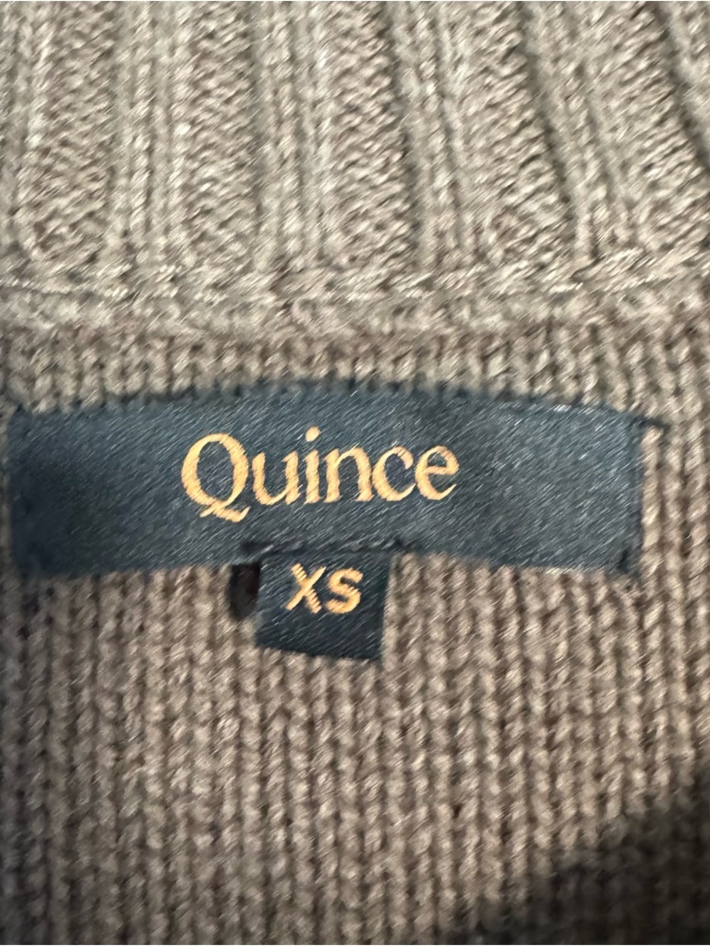 Quince Brown Cropped Button-Up Cardigan Sweater - Picture 4 of 9